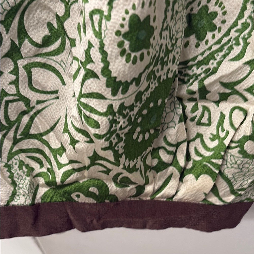 Mint - Elegant Green Patterned Backless Dress - image 4